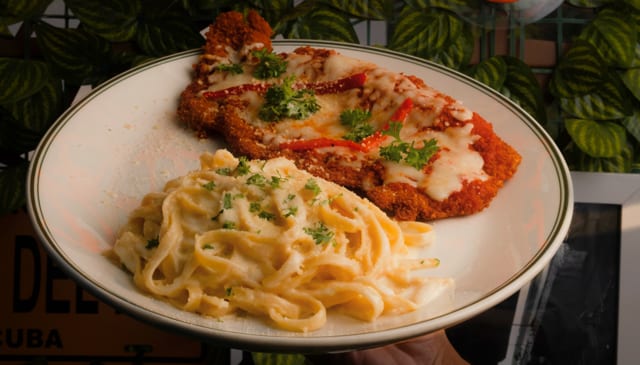 Chicken Parmigiana.