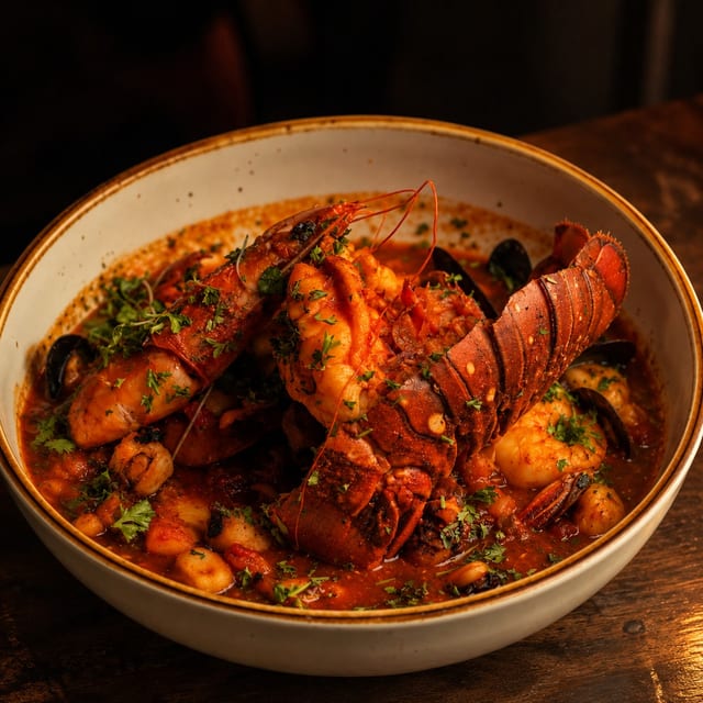 Seafood Lobster (Enchilado de Mariscos).